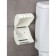Regular toilet paper holder, 15.5 × 12.2 × 13.5 cm, white cloud color