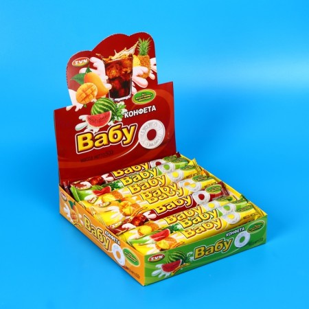 Saharyst candy "Vabu", pineapple, watermelon, cola, mango, 25 g