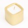 Candle "Square. Marble" in a candlestick of gypsum is small, 5x4.5 cm, gold
