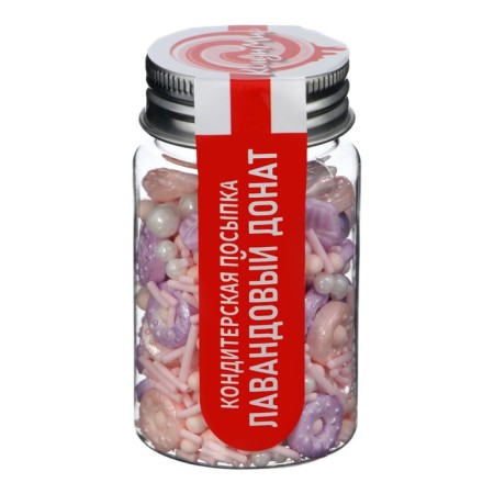 Confectionery Sprinking "Lavender Donat", 50 g-1