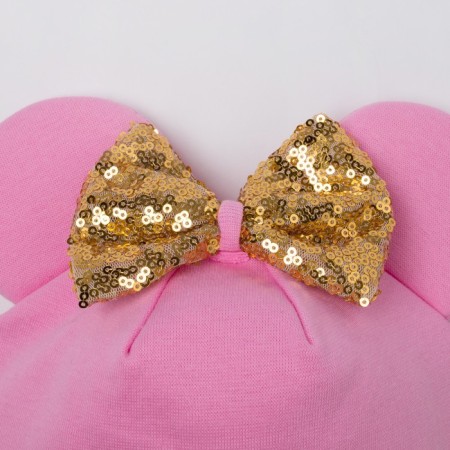 Hat for girls, pink color, size 50-54-3