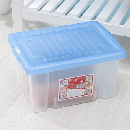 Box for storage with a darel-box lid, 18 l, 40 × 30 × 21 cm, color mix-2