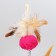 Teaser on the basis of "carnival", 15 cm, brown/pink