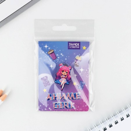 ANime Girl stickers icon, 6.5 x 9 cm-10