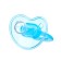 Nipple - Silicone dummy classic, from 0 months, with a cap, the color of the blue