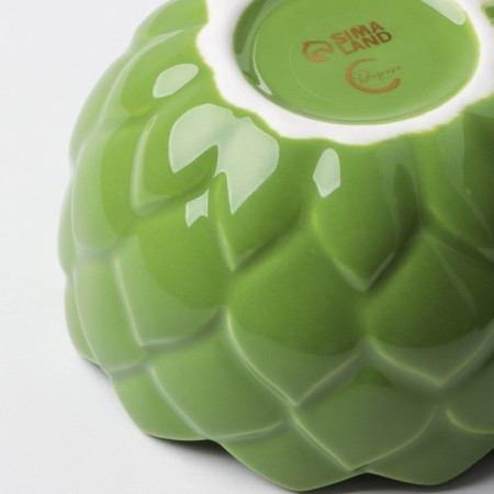 Ceramic “Artishki” sauce, 10 cm, 250 ml, green color-5