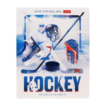 Notebook of 48 sheets in a hockey cage, covering a coated cardboard, mix-6