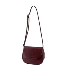 B2671 Bag Messenger, valve department, burgundy color 18x24x10cm