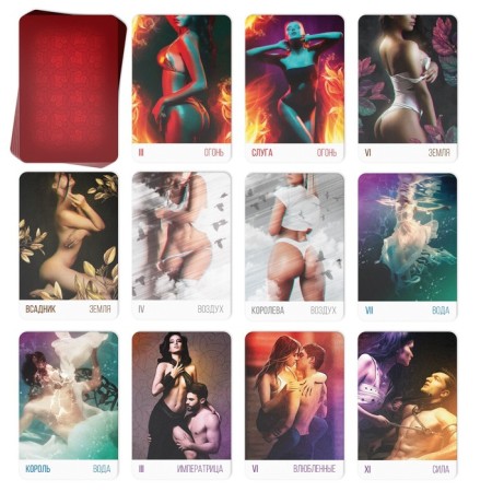 Tarot "Love", 78 cards (6x9 cm), 18+-3