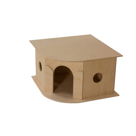 House for corner rodents, 30 x 30 x 18 cm, plywood