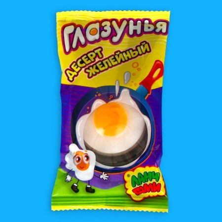 Jelly -shaped dessert "Glazunia", 25 g