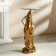 Decorative table "Vase Girl" gold 45x45x98 cm