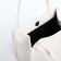 Bag Female Tout with zipper, white color