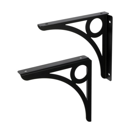 Decor bracket, 195x195, 2 pcs, black color