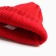Children's hat Minaku with a lapel of Rr. 56-58, col. red