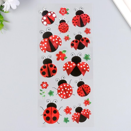Sticker Plastic Golography "Bukashka" mix 29x11 cm-2