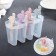 Flamingo ice cream form, 14.5 × 12 × 5.5 cm, 4 cells, color mix
