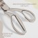 Set of scissors Gift: Close scissors 9 ", 23.5 cm, scissors embroidery" her tower "3.7, 9.5 cm, silver color
