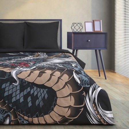 Bed linen Ethel 2 joint venture "Dragon" 175x215 cm, 200x220 cm, 70x70 cm - 2 pcs, calico-2