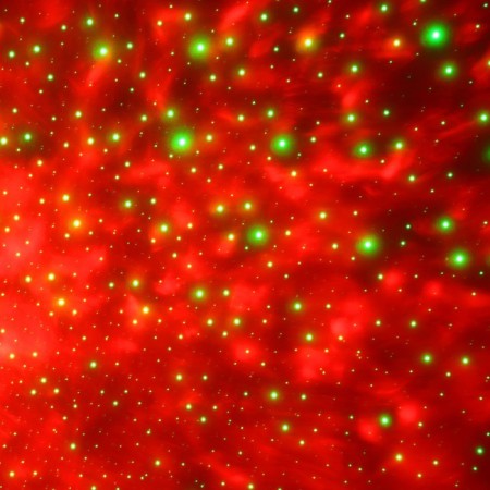 Light device "Starry sky" 19 cm, speaker, glow of RGB, remote control, 5 V, black-1