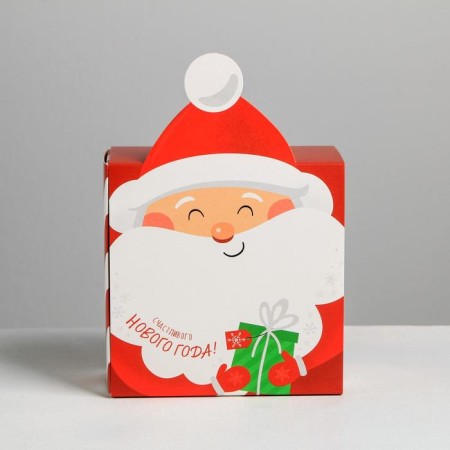 Folding box "Santa Claus", 15 x 15 x 8 cm, new year-2