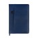 The diary is low, A5 160 sheets, leatherette, DEVENTE. Klint, a solid cover with foam rubber, pocket, lies, block 70, blue