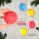 Gift set of developing tactile balls "Gift", 4 pcs., New Year's packaging, crumb I