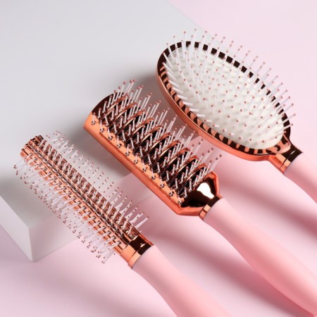 Set "Cosmos", massage combs, brawing, pink/pink gold color-2