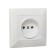Single Luazon Lighting "Antei", 10 A, hidden, without salary, white
