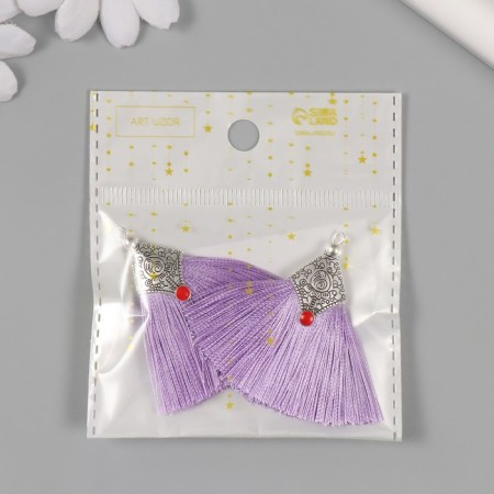 Decor for creativity Textile "Brush East" Violet set 2 pcs 1.6x4.5 cm-3