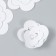 The workpiece of Foamiran "Flower Curly" 10x9.5 cm set 5 pcs. white