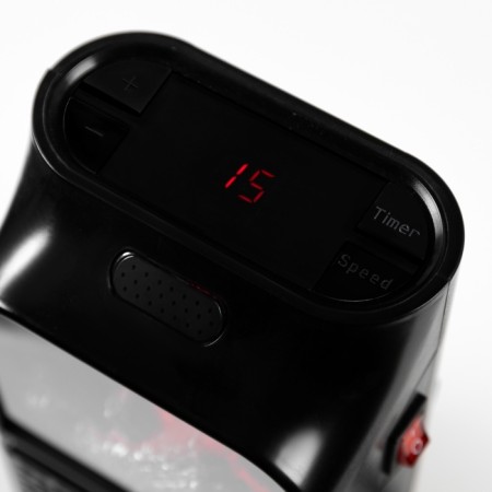 Portable heater Luazon LTO-09, 500W, 23 m², 2 modes, black, Eurovilka-1