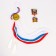 Carnival set "For Victory Parade": Axelbant, badge, Tricolor color