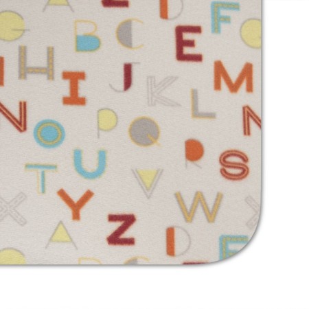 Fleet blanket "Letters", size 100x140 cm, milk color-2