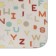 Fleet blanket "Letters", size 100x140 cm, milk color