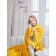 Primula blanket, size 180x200 cm, yellow color