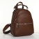 City backpack on lightning, brown color