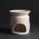 Aroma lamp ceramics "foliage" white 9x9x9.4 cm