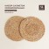 Set of serving napkins Sima-Land Home, 2 pcs, d = 37.5 cm, water hyacinth