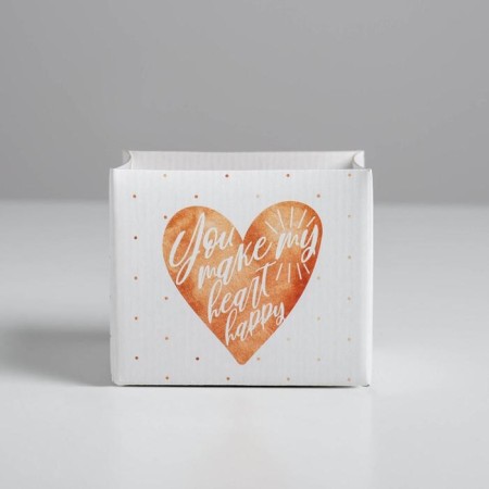 Gift folding box, packaging, "heart", 10 x 12 x 12 cm-2