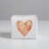 Gift folding box, packaging, "heart", 10 x 12 x 12 cm