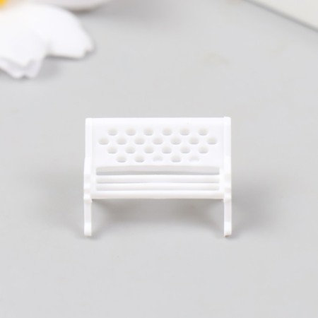 Figure for florarium plastic "Bench" white 2.5 cm-3