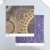 Scrapbooking paper bilateral "Mehendi and geometry silver" Density 180g 15.5x17cm