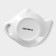 A stand for a tea bag of the share "Waxer", 12 × 8.4 cm, white color