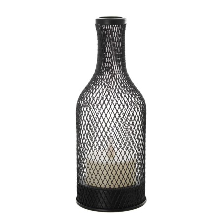 Nightlight "lantern with a candle" LED from batteries 2HAA Black 9.5x9.5x25.5 cm Risalux-7