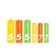 A set of alkalin batteries Xiaomi ZMI Rainbow (12 AA + 12 AAA), LR24-BOX, 1.5 V, 24 pcs.