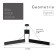 LED LED GEOMETRIA IGREK 66W 4000K 4000 LP40 120x120x8 black