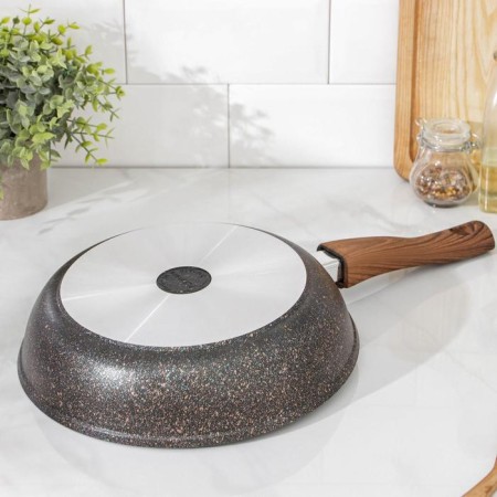 Granit Ultra pan, d = 26 cm, glass cover, anti -stick coating, removable handle-2
