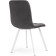 Stool on the BRUK Metal Metal Carcass/velor, white/dark gray 44x53.5x87.5 cm