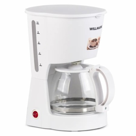 Willmark WCM-1350D coffee maker, drip, 900 watts, 1.2 l, white